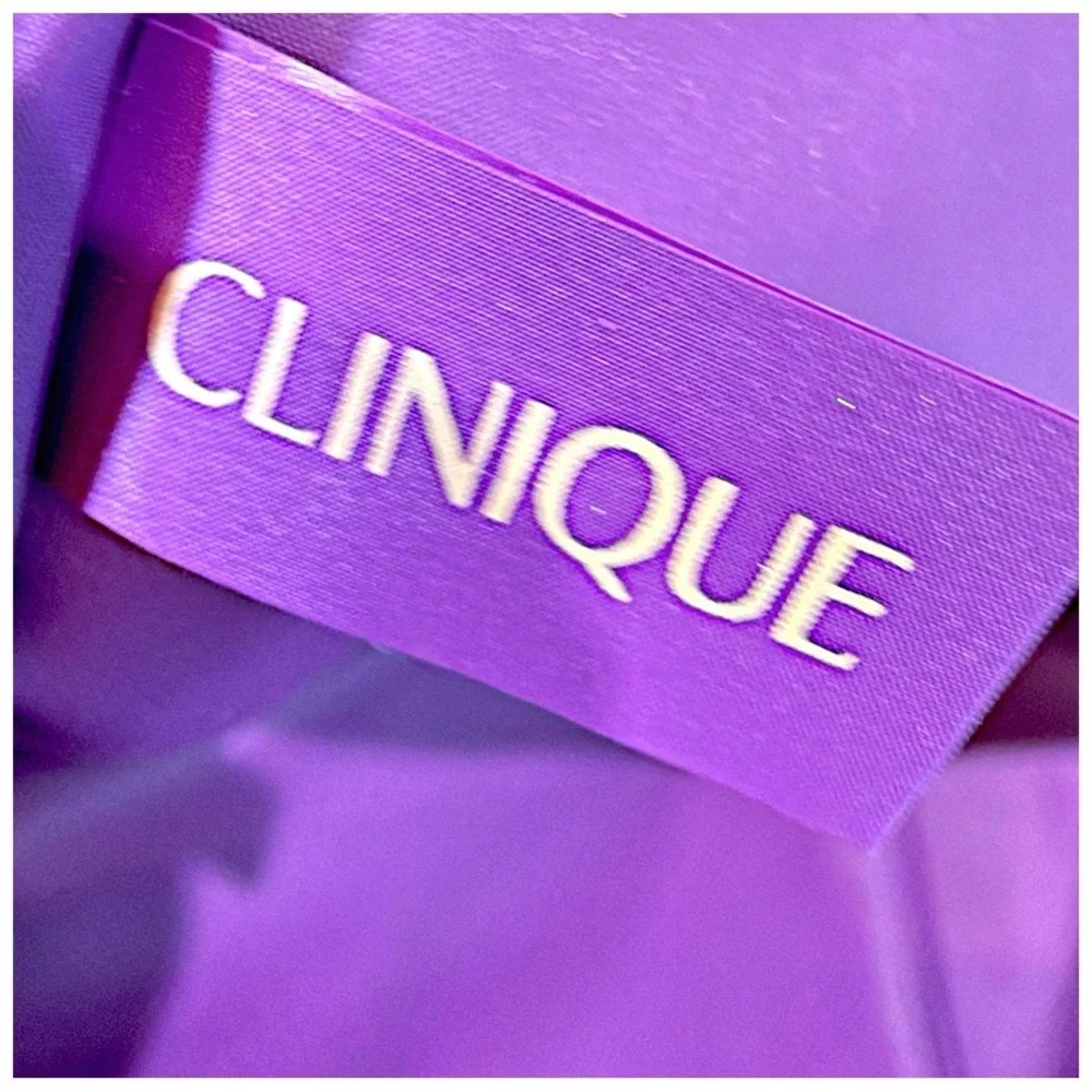 Clinique Purple Floral Cosmetic Travel Bag | Makeup Organizer | Floral | NWOT